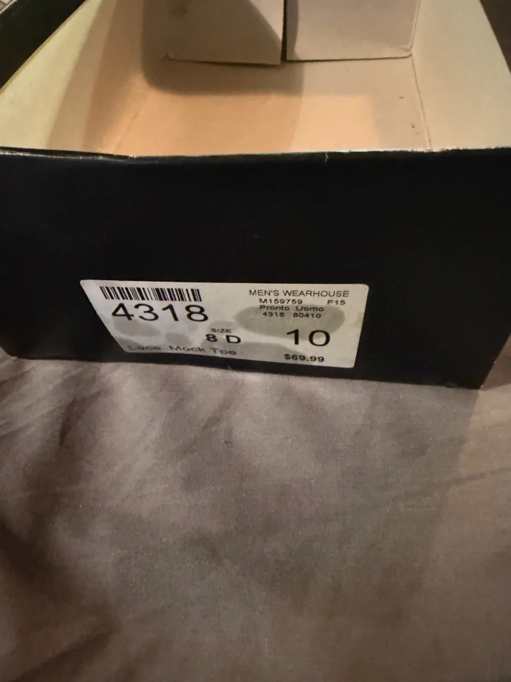 Pronto Uomo Men’s Dress Shoes New in Rough Box